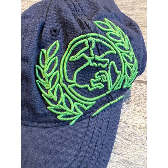 Cinch Logo Trucker Cap Closed Back Flex Fit Western Wear Baseball Cap Hat Navy - Picture 2 of 9